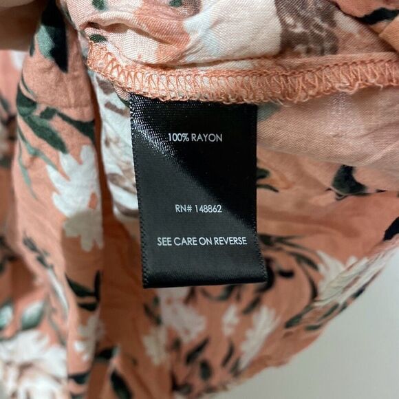 Torrid Harper Women's Multicolor Floral V-Neck Button Front Shirt Size 2 - Picture 8 of 9